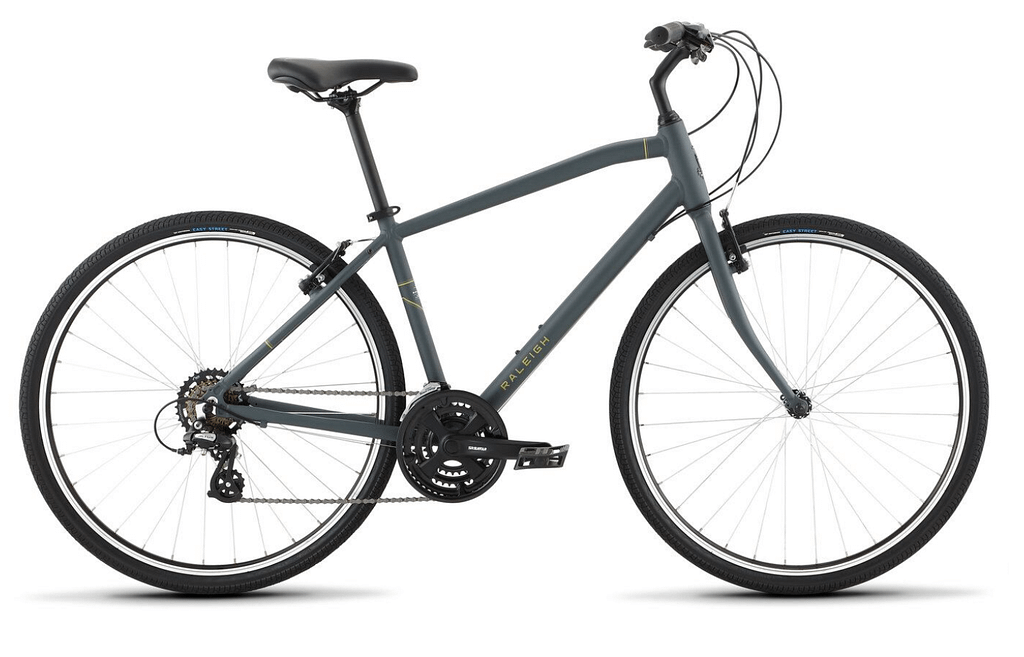 a grey raleigh detour 1 bicycle